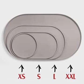 DogBuddy Dog Food Mat - Waterproof Dog Bowl Mat, Silicone Pet Mat for Food and Water Bowls, Nonslip ...