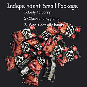 Spicy Strip - Chinese Special Snack Food, 辣条, Spicy Gluten Latiao, Made From Wheat/Chili/Spice, Non-GMO Food, Low Sugar and Low Calories, Best Vegan, 1 Pack of About 18, 122g / 4.3 oz