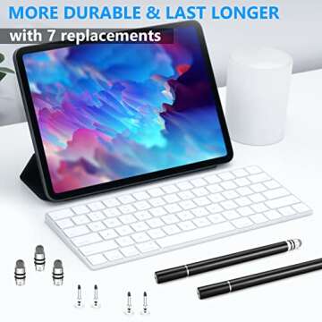 Stylus Pens for Touch Screens, UROPHYLLA Fine Point Stylus Touch Screen Capacitive Stylus Pens for i...