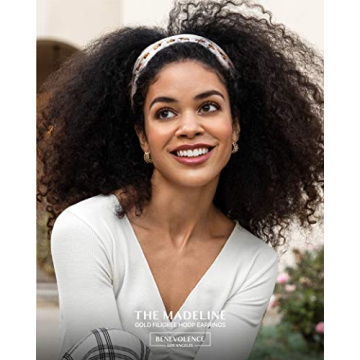 Benevolence LA Gold Dipped Braided Hoop Earrings | Trendy Huggies