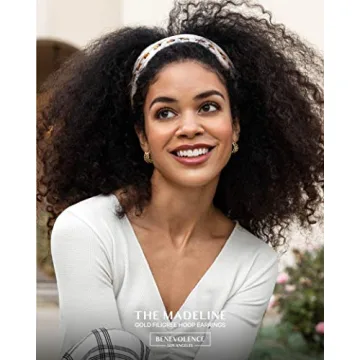 Benevolence LA Gold Dipped Braided Hoop Earrings | Trendy Huggies