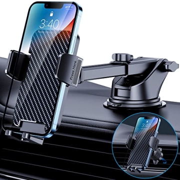 BIPOPIBO 3-in-1 Universal Car Phone Mount - Secure, Adjustable & Hands-Free