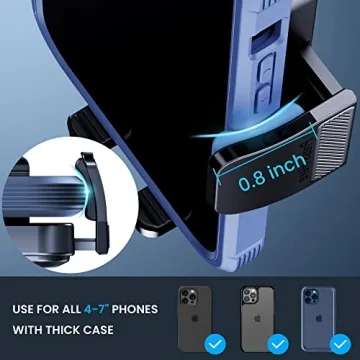 BIPOPIBO 3-in-1 Universal Car Phone Mount for Safe Driving