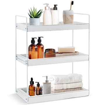Updesign 3 Tier Bathroom Organizer for Stylish Storage