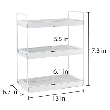 Updesign 3 Tier Bathroom Organizer for Stylish Storage