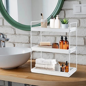 Updesign 3 Tier Bathroom Organizer for Stylish Storage