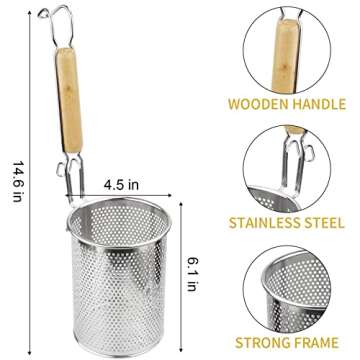 MyLifeUNIT 2 Pack Stainless Steel Pasta Strainers