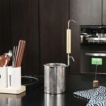 MyLifeUNIT 2 Pack Stainless Steel Pasta Strainers