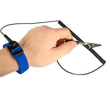 ESD Anti-Static Rubber Mat with Wrist Strap and Ground Wire, High-Temperature Resistant, Electrostatic Discharge Protection, Yuanj Repair Hand Tools Set