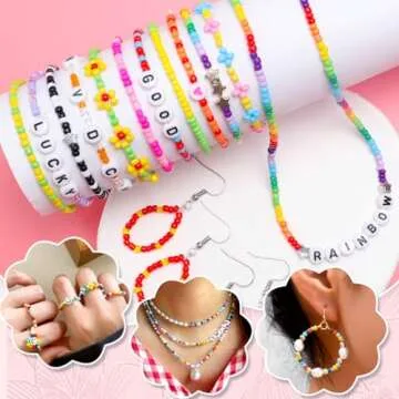 IOOLEEM Hot Pink Seed Beads, 4000+pcs 3mm Glass Seed Beads, Seed Beads for Jewelry Making, Glass Beads for Jewelry Making, Seed Beads for Bracelets, Beads for Bracelets Making.