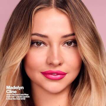 Revlon ColorStay Satin Ink Liquid Lipstick, Longwear Rich Lip Colors, Formulated with Black Currant Seed Oil, 007 Partner in Crime, 0.17 fl oz