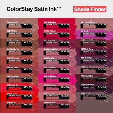Revlon ColorStay Satin Ink Liquid Lipstick, Longwear Rich Lip Colors, Formulated with Black Currant Seed Oil, 007 Partner in Crime, 0.17 fl oz