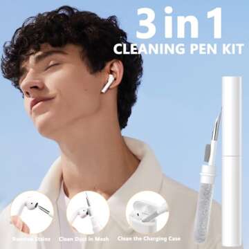 Lerobo for Airpod Case Cover, with a Cleaning Pen and Magnetic Airpod Strap Anti-Lost Cord Sports Lanyard,Soft Slicone Cover Compatible with Apple AirPods 2nd 1st Generation Charging Case,Hot Pink