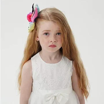 Unicorn Hair Bows for Kids & Toddlers - 6 Pack