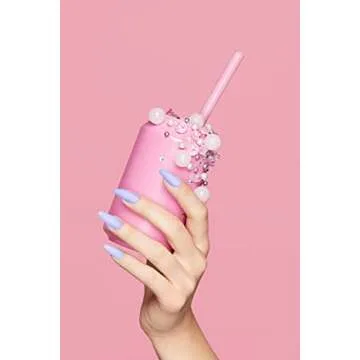 KISS Gel Fantasy Ready-to-Wear Press-On Sculpted Gel Nails, “Night After”, Long, Purple, High Arch Nail Kit with Pink Gel Nail Glue, Manicure Stick, Mini Nail File, and 28 Fake Nails