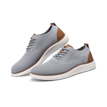 VILOCY Men's Lightweight Breathable Dress Sneakers