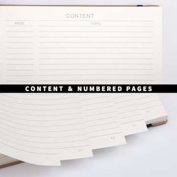 RETTACY Lined Journal Notebook, 2-Pack, 204 Numbered Pages per Pack, B5 Medium 7.6" × 10", Leather Softcover, 100 GSM Thick Paper, for Writing, Work, School (Black & Brown)