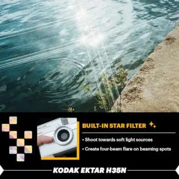 KODAK EKTAR H35N Half Frame Film Camera - Star Filter & Bulb