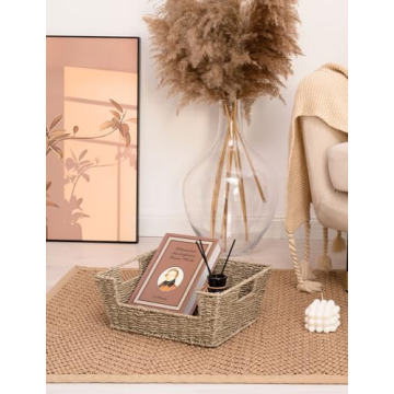 StorageWorks Seagrass Wicker Baskets for Home Organization