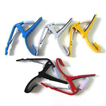 Muxico Folk Guitar Capo Key Clamp Trigger for Acoustic and Electric Guitars