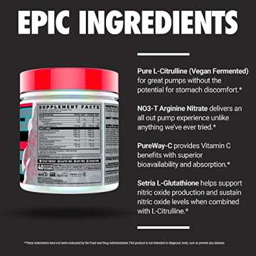 GHOST Pump Nitric Oxide Powder - Vegan & Stimulant-Free Peach