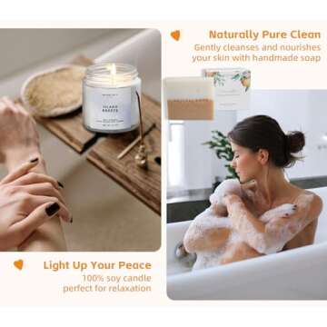 Natural Amor Handmade Spa Gift Set for Relaxation