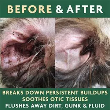 EcoEars Dog Ear Cleaner Solution–8 Oz. Natural Dog Ear Multi-Action Formula for Large or Small Canines – Ear Drops to Alleviate Itchy Ears, Shaking, & Otic Discharge–Puppy Supplies by Vet Organics 2pk