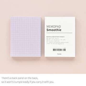 Monolike Memopad Set - 4 Stylish Designs, 400 Sheets Total