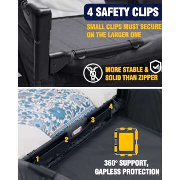 BEKA 4 in 1 Baby Bassinet Bedside Sleeper, Baby Bedside Crib 4 Functions, Bedside Bassinet Crib Sleeper, Playard, Changing Table, Baby Bassinet for Newborn Baby