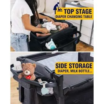 BEKA 4-in-1 Baby Bassinet Bedside Sleeper for Newborns