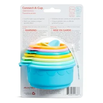 Munchkin Connect-A-Cup Bath Toy for Learning Fun