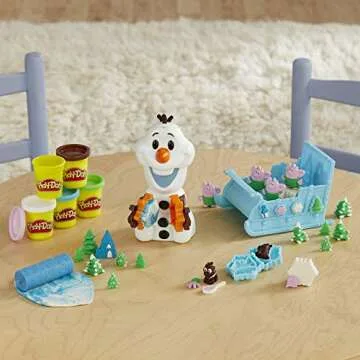 Play-Doh Olaf's Sleigh Ride Toy for Creative Fun