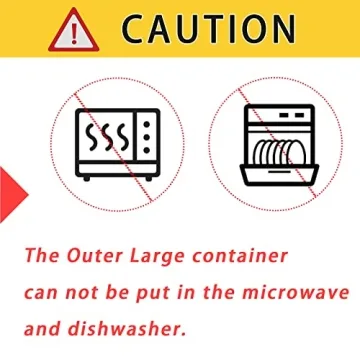 MineSign Divided Serving Tray with Lid for Fresh Food Storage