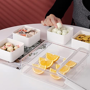 MineSign Divided Serving Tray with Lid for Fresh Food Storage