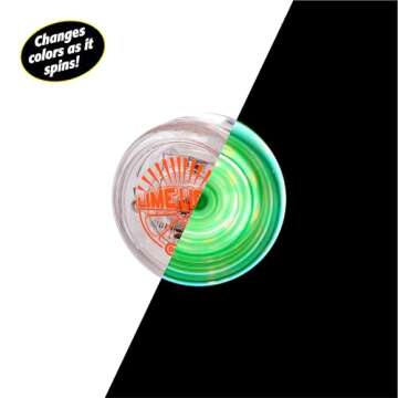 Duncan Toys Limelight LED Light-Up Yo-Yo, Beginner Level Yo-Yo with LED Lights, Clear and Blue