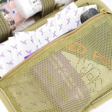 Lightning X Premium First Aid Kit for Vehicles - TAN