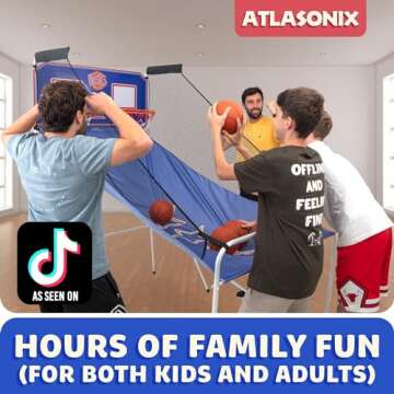 Indoor Basketball Game with Electronic Scoring Fun for Everyone