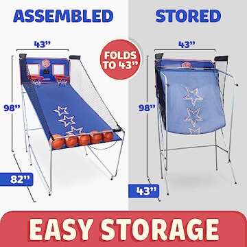 Indoor Basketball Game with Electronic Scoring Fun for Everyone