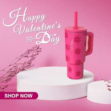 DLOCCOLD Kids 24 oz Tumbler with Handle & Straw