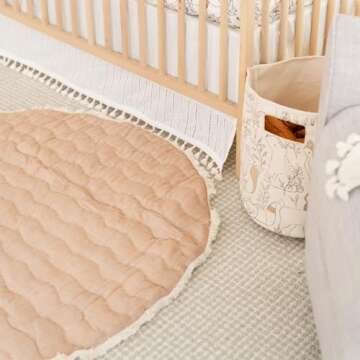 Crane Baby Activity Mat, Baby Play Mat for Boys and Girls, Woodland Animals, 40" x 40", Baby Must Haves, Infant Play Mat, Tummy Time Baby Floor Mat, Kids Play Mat, Tummy Time Mat, Tummy Time Toys