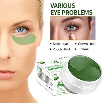 ZODENIS Under Eye Patches -30 Pairs, Collagen Eye Mask for Dark Circles, Puffy Eyes, Wrinkles Treatment, Aloe Eye Bags with Hyaluronic Acid and Collagen, Moisturizing & Anti-Aging