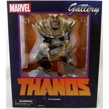 Diamond Select Toys Marvel Gallery: Thanos PVC Figure, Multicolor, (Model: MAY192386)