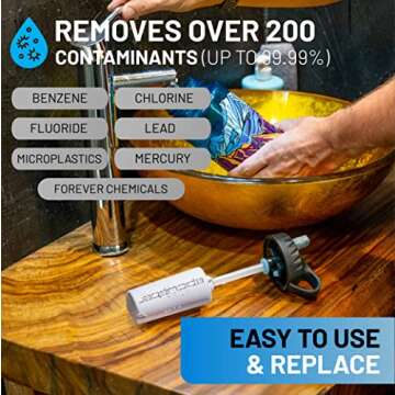 Epic Water Filters Nalgene OG Water Bottle with Filter, USA Made, BPA Free, Removes 99.99% Tap Water Contaminants, Forever Chemicals, Leggitt Art, 32 oz