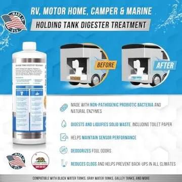 ACTIVE RV Holding Tank Digester Treatment and Septic Tank Treatment Pods Bundle - Includes 32oz RV B...