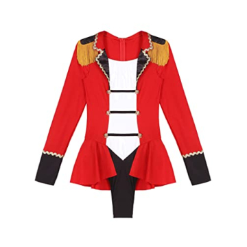 Moggemol Women's Circus Ringmaster Costume Ringleader Bodysuit