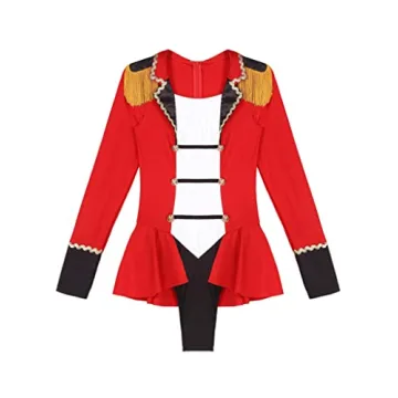 Moggemol Women's Circus Ringmaster Costume Ringleader Bodysuit