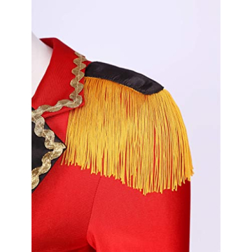 Moggemol Women's Circus Ringmaster Costume Ringleader Bodysuit