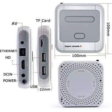 Kinhank Super Console X Retro Video Game Console Built in 95,000+ Classic Games,Emulator Console for 4K TV Support HD Output, Up to 5 Players,LAN/WiFi,Gifts for Men Who Have Everything,2 Gamepads