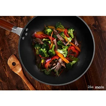 Lightweight Cast Iron Wok 11 Inch for Superior Cooking
