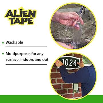 ALIEN TAPE Double Sided Tape Heavy Duty, Nano Tape, Double Sided Mounting Tape, Heavy Duty Double Si...